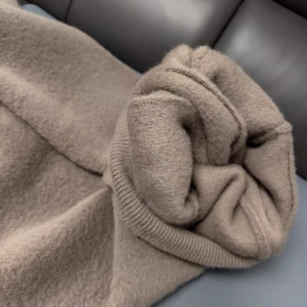 Ultra Thick Cashmere + Yak Wool Bouclé Jogger Pants Elastic Waist (Heavyweight) - Picture 5 of 6